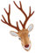 perfk Faux Deer Head Modelle Tierkopf Wandskulptur Home Decoration Geschenk