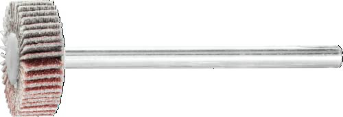 PFERD Fächerschleifer F, 2 Stück / Korund Ø 15x5mm Schaft-ø 3mm A180 / 44498009 – für Feinschliff & Finish mit dem Geradschleifer oder Biegwellenantrieb