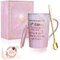 WICOMBETU Regalo dell'amicizia per donne amica tazze, compleanno regalo per amici, fidanzata, colleghi, tazza da caffè, regalo per migliori ragazze, migliore amica, lei, con scatola regalo