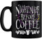 Grindstore Mug avec inscription « A Nightmare Before Coffee » Noir