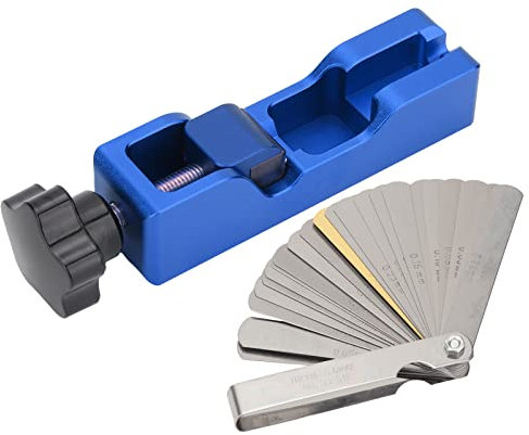 Universal-ZüNdkerzen-Gap-Werkzeug-Set, ZüNdkerzen-Messschieber, Einstellwerkzeug, FüHlerlehre, Praktisch, Genau Zum Einstellen (Blau)