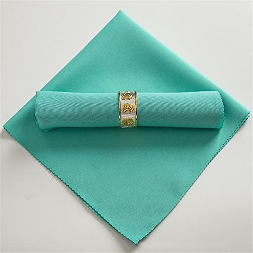 FANSU Servietten 10/20/50/100er Pack, Hochwertige Stoffserviette Waschbare Weiche Stoffservietten für den täglichen Gebrauch/Küche/Hochzeiten (48x48cm/10 Pack,Türkis)