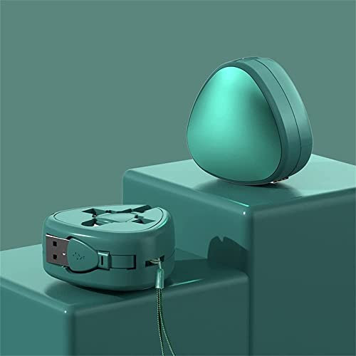 JingYueHT Rouleau de câble de charge télescopique 3 en 1 de 120 W, câble de charge multiple, rouleau de câble de charge 3 en 1 (vert)