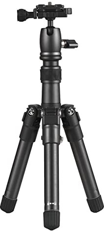Andoer Tripod Mobile Camera 66 cm, Portable Lightweight Smartphone Tripod with 360° Rotating Ball Head 1/4 Inch Screw QR Plate Carrying Bag for DSLR Camera Smartphone, Load 5 kg