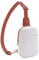 Telena Klein Brusttasche Damen, Sling Bag Damen Umhängetasche Kleiner Crossbody Bag Kunstleder Schultertasche Mini, Beige mit Braun