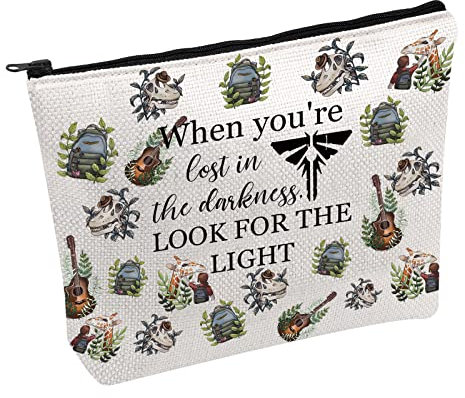 Firefly Game Gift Ellie's Guitar Makeup Bag Hatosaur Kosmetiktasche Ellie's Rucksack Reißverschlusstasche TLOU Firefly inspiriertes Geschenk, Adidas Sportschuhe mit Stollen, The Light UK