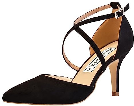 Duosheng & Elegant HC2901 Pumps Damen High Heels mit Riemchen Geschlossene Sandalen Damen Sommer Damenschuhe Schwarz Gr. 39