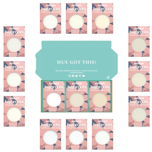 Rust-Oleum Bathroom Cabinet Paint in Matt Finish – Elegant Whites Tester Box