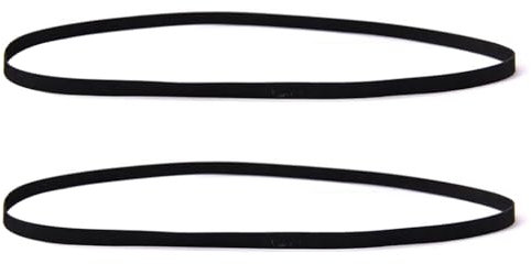 BALUKEYS Cintura per dischi in gomma nera, sostitutiva per giradischi, lunghezza piegata 200 mm, compatibile con cinghia di ricambio per fonografo per giradischi
