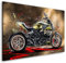 Kunstgestalten24 Leinwandbild Ducati Diavel Lambo Style Motorrad Wandbild Abstrakt Wanddekoration