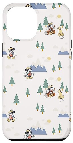 iPhone 15 Pro Max Disney Mickey Mouse and Pluto Explore the Great Outdoors Case