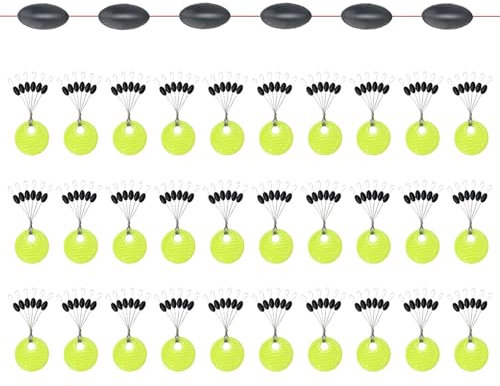 Comioke Gummistopper Angeln 6 in 1, Gummikugeln Angeln, 180stk Gummiperlen Angeln, Angeln Bobber Stopper, Gummiperlen Schnurstopper Angelposen, Gummistopper Angeln 6 in 1 Gummistopper Angeln
