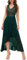 Berylove Abendkleid Glitzer Brautjungfernkleider Lang Cocktailkleid Damen Elegant Konfirmationskleider Tüll Kleid BLS0015 DarkGreen 2XL