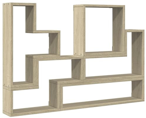 vidaXL Wall Shelf Sonoma Oak 96x12x64 cm Engineered Wood