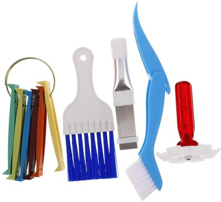 SOLUSTRE Air Conditioner Cleaning Brush Fin Comb Radiator Cleaner Lint Brush for Dryer Vent for Ac Refrigerator Repair
