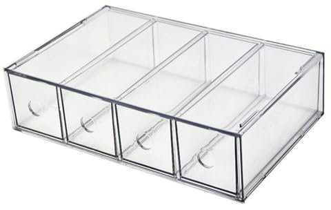 MMCCHB Sunglasses storage box (acrylic), glasses storage display box, suitable for women's and men's glasses (Transparent)