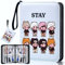 NOVETUTOTA Korean Pop SKZOO Stray Kids Trading PhotoCard Binder Alben Storage 400 - Cute Cartoon Photocard Holder Book with Sleeves, Christmas Gifts for Children, Photo Protect - Lomo Card (Blue)