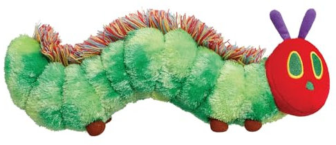 Rainbow Designs Very Hungry Caterpillar Soft Baby Toy with Tactile Fluffy Spine - Cuddly Plush Character from Eric Carle's Classic Story Book - Snuggly Companion for Playtime & Storytime, 0-3 Years
