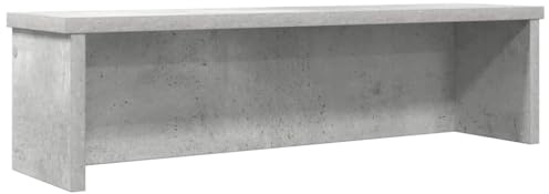 vidaXL Kitchen Rack Stackable Concrete Grey 60x15x16 cm Engineered Wood, kitchen storage shelf, cabinet organizer, kitchen counter shelf