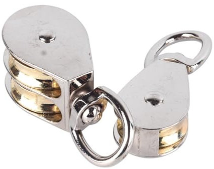 Bloque de polea simple, rodillo de polea, Cuerda de polea de bloque de polea única, 1 Uds.(Moving Double 43mm)