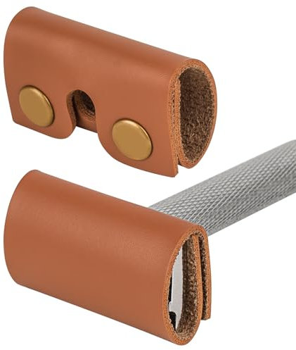 Linkidea Rasierhobelkopf-Etui aus veganem Leder, Reiseetui mit Doppelschneide, Rasierzubehör mit Schmetterlings-Rasierapparat, kompatibel mit Merkur 34C Hd, 34C, 23C, Henson AL13 (Braun)