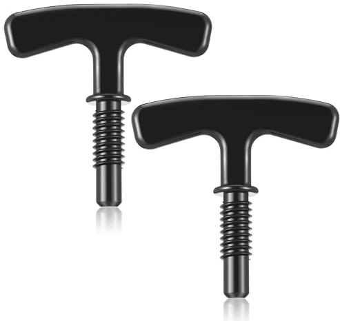 Lasnten 2 Pack Remover for Drain Covers Drain T Puller Shower Drain Removal Tool Drain Gunk Remover Tool Pipe Puller Black Drain Key for Easy Shower Drain Cleaning Bathroom Sink