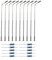 HOHOVYVY Modellbahn Beleuchtung,200 N-Spur Modellbahn Metalllampen LED Straßenbeleuchtung 60MM Weiß