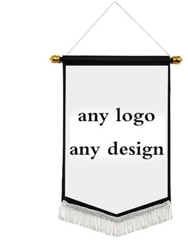 Personalisiertes Flaggen-Banner, individuelles Logo, quadratisch, Fußball-Team-Flagge, personalisierter Bild, Text oder Logo, individuelle Austauschflagge, Wimpel zum Aufhängen (A,20 x 30 cm)