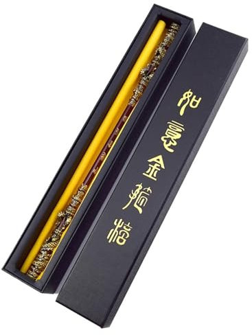 KXJPIZIYB Black Myth Wukong Geschenkbox, 35 cm Ruyi Jingu Bang Metallwaffenmodell, Sun Wukong Stab, Spielesammlung Schreibtisch Zimmerdekoration Geschenk
