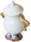 Set da tè con tazza da tè in stile cartone animato La bella e la bestia, 2 pezzi con teiera e tazza da tè con patatine, regalo per compleanni, vacanze, Natale e decorazione della casa
