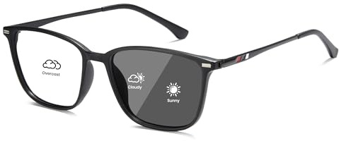 Cyxus Photochromatisch Brille Herren Damen mit Blaulichtfilter 8208i | UV-Schutz,Klassisch Quadratisch Rahmen,Ideal für Computerbildschirme oder den täglichen Einsatz im Freien