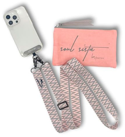 NOOMYA breite Handykette – Handyband universal zum Umhängen mit Adapter, Handy Band verstellbar & abnehmbar, kompatibel mit Allen Smartphones, robust & stylish, Geschenk - für iPhone, Samsung, Xiaomi