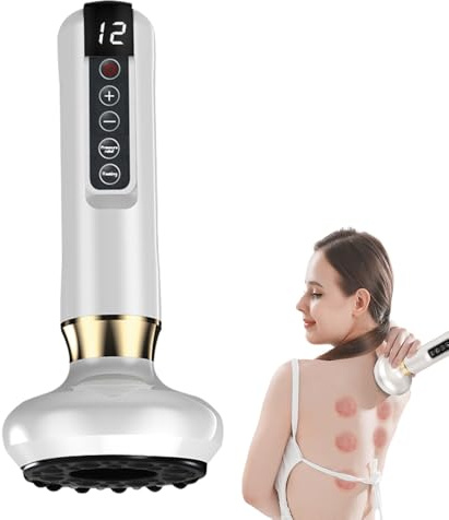 DAJASD Cellulite-Massagegerät, 12 Gängen Schröpfgerät zur Reinigung der Meridiane, Verstellbares Handmassagegerät für Körperfett, Schröpfmassagegerät Gegen Cellulite für Bauch, Taille, Beine, Arme