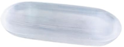 CoudarTitie Selenite Charging Plate, Crystal Station, Room Decoration for Cleansing and Charging, Polished Gift, Figurine, 15 cmx7 cm