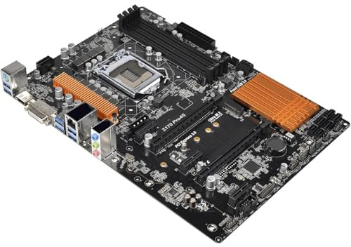 1 Placa Base Z170 PRO4S Z170 LGA 1151 DDR4 64 GB M.2 Compatible con procesadores ATX i5-7600 i3-6300 i5-6400 i3-7300 i5-7500