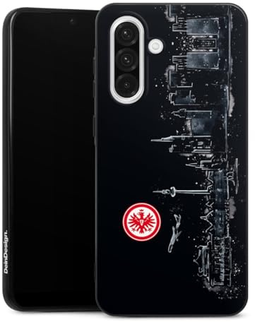 Silikon Hülle kompatibel mit Samsung Galaxy A 56 5G Case schwarz Handyhülle Eintracht Frankfurt Skyline SGE