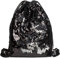 styleBREAKER Turnbeutel Hipster mit Pailletten, Rucksack, Sportbeutel, Beutel, Unisex 02012210, Farbe::Schwarz/Silber