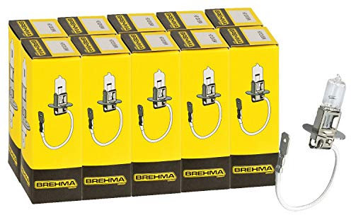 10x BREHMA H3 Halogen Autolampe 12 Volt 55 Watt PK22s