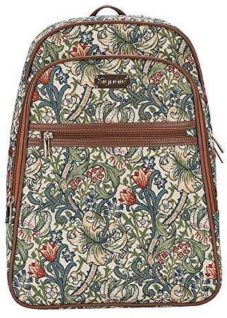 Signare Damen-Rucksack für Damen, Goldene Lilie, Medium, Rucksack, Rucksäcke
