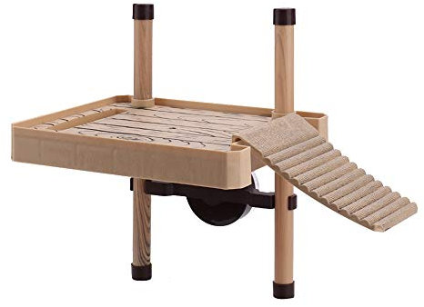 Turtle Dock Plattform Schwimminsel für Schildkröte Reptil Schildkröte Turtle Pier Sonnenbad Plattform Reptile Floating Island Climbing Plattform(20.5x16.7cm)