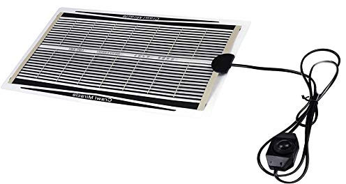 DesignerBox Reptile Heat Mat, 35W Adjustable Under Tank Heater with Temperature Control Reptile Heat Pad for Reptiles Snake Lizard Turtle Gecko Spider Scorpion Frog Tortoise Plant Box (35W)