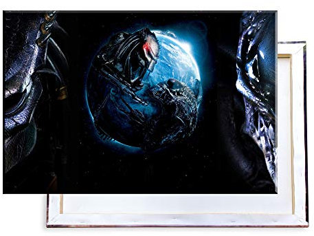 Unified Distribution Alien vs. Predator - 60x40 cm Kunstdruck auf Leinwand • erstklassige Druckqualität • Dekoration • Wandbild