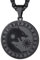 Richsteel schwarz Vikinger Wolfe Kette Sonne Mond Wolf Kopf Anhänger für damen herren