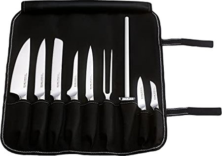 Rockingham Forge Equilibrium Professional Chef’s Knife Set – Contains 9 Kitchen Knives/Utensils and 1 Knife Case, CS-1502/10