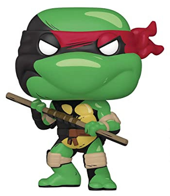 TMNT Pop Comics Donatello PX Figura de Vinilo con persecución en Blanco y Negro