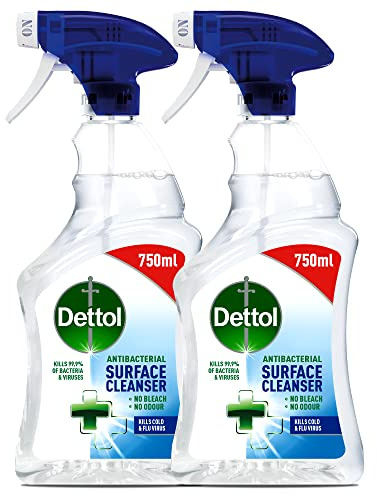 Dettol Antibacterial Surface Cleaning Spray 750 ml, Pack of 2