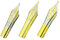3PCS Original Kaigelu Fountain Pen Nibs #6 Spare Nib Golden EF F M Size Compatible with Jinhao 100, 450, Yongsheng 699, Majohn T1, C1
