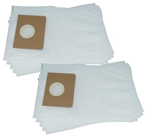 vhbw 10x Staubbeutel kompatibel mit Kärcher NT 45/1 Tact Te M | NT 55/1 Tact, NT 50/1 K, NT 50/1 Mwf Staubsauger - 36,5cm x 25cm Weiß