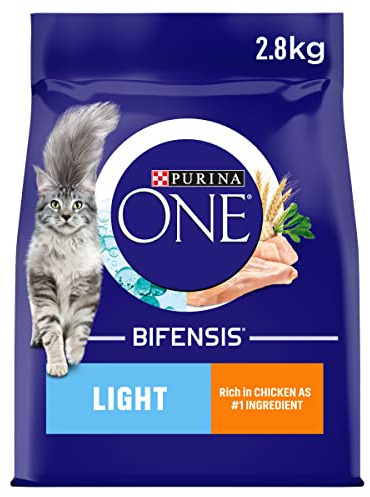 PURINA ONE Light Chicken Dry Cat Food 2.8kg (Pack of 4)