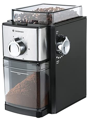 Zassenhaus Elektrische Kaffeemühle KINGSTON STEEL automatische Mühle